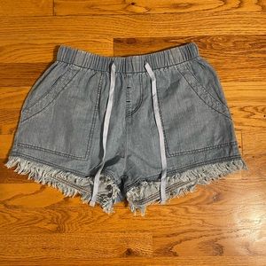 comfortable “denim” shorts- size medium